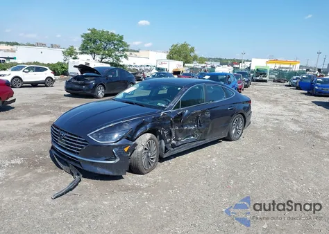 2022 Hyundai Sonata Hybrid Limited from USA, damaged, VIN KMHL54JJ4NA044741